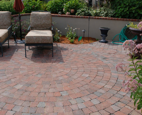 brick patio installation | landscape design north topeka ks