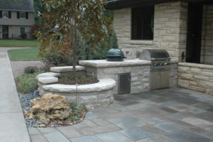 stone patio installation | outdoor kitchen topeka ks