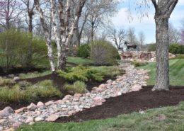 Dry Creek Bed with Landscape | Topeka, KS