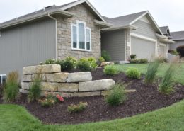 A combination of color and texture adds curb appeal to this Topeka, KS residence.