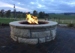 outdoor firepit | stone fire pit topeka ks