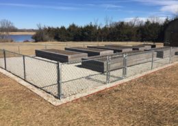 Raised garden beds made of concrete with the appearance of weathered wood (photo 1 of 3)