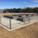 Raised garden beds made of concrete with the appearance of weathered wood (photo 1 of 3)