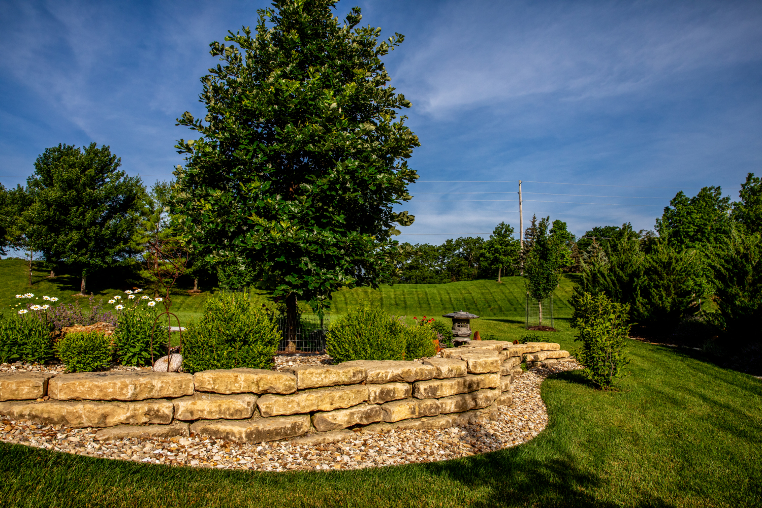 landscaping ideas aurburn ks | retaining wall topeka ks